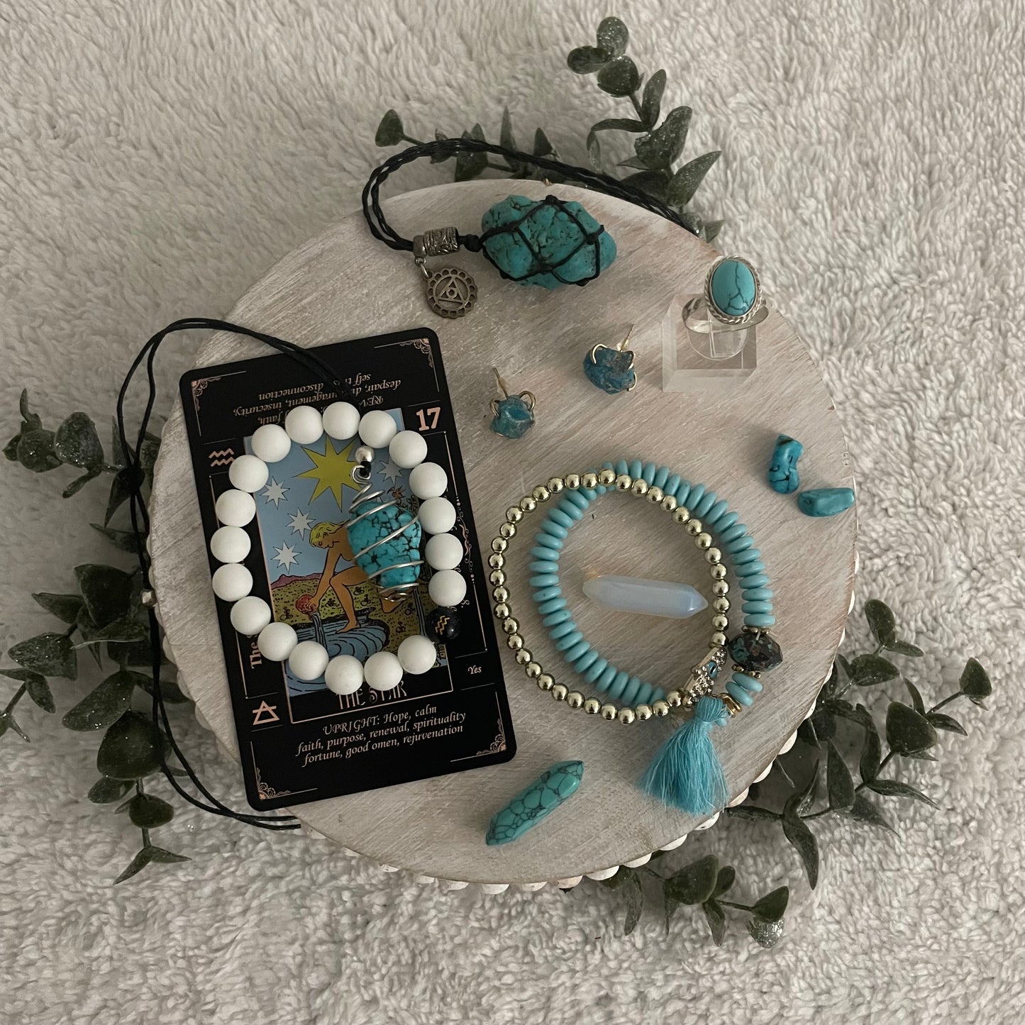 Silver Ring with Turquoise Natural Stone Ring