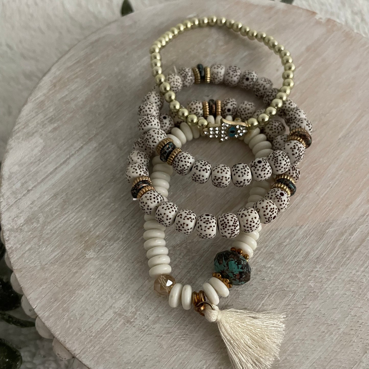 White Boho Bracelet