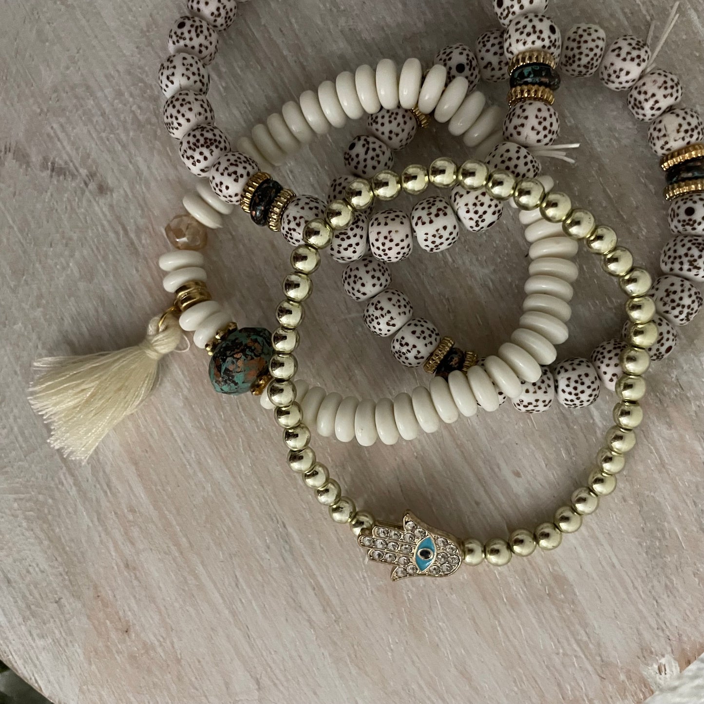 White Boho Bracelet