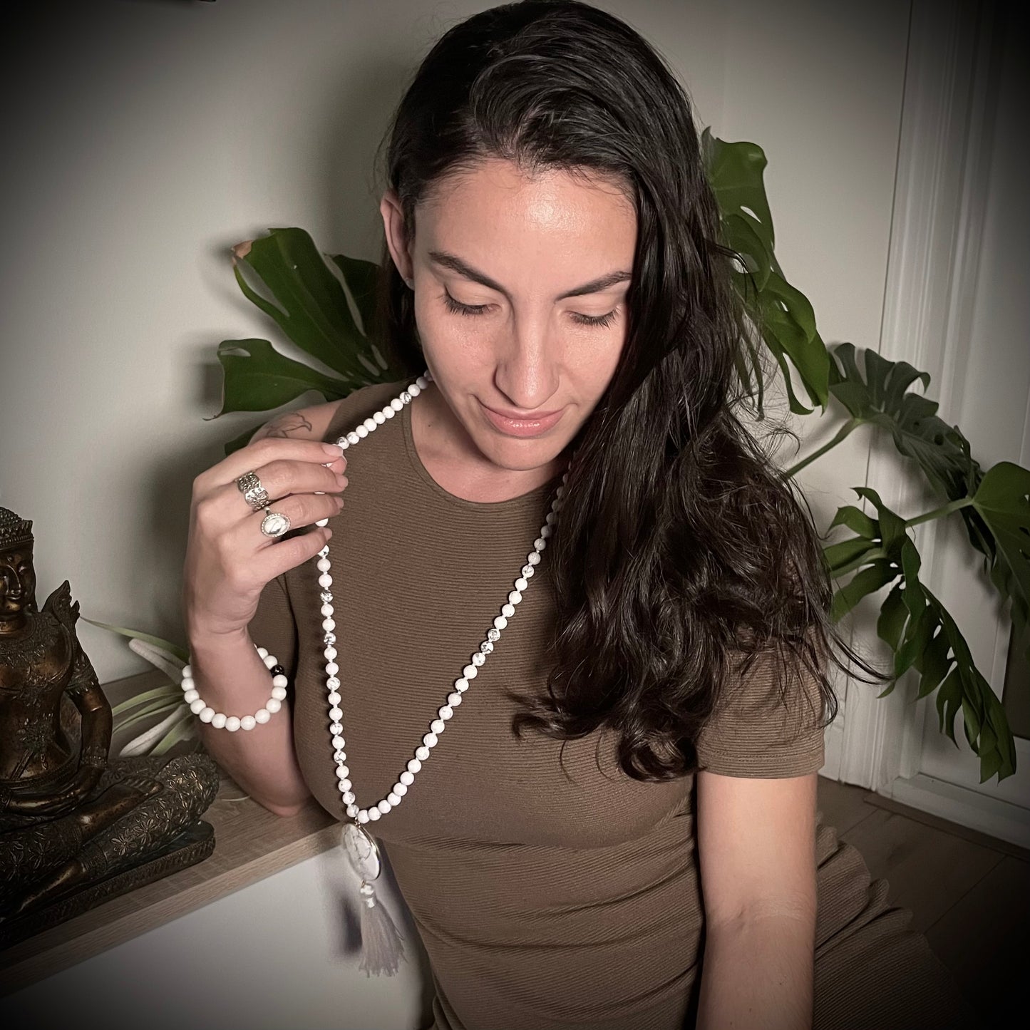 Howlite Stone Mala