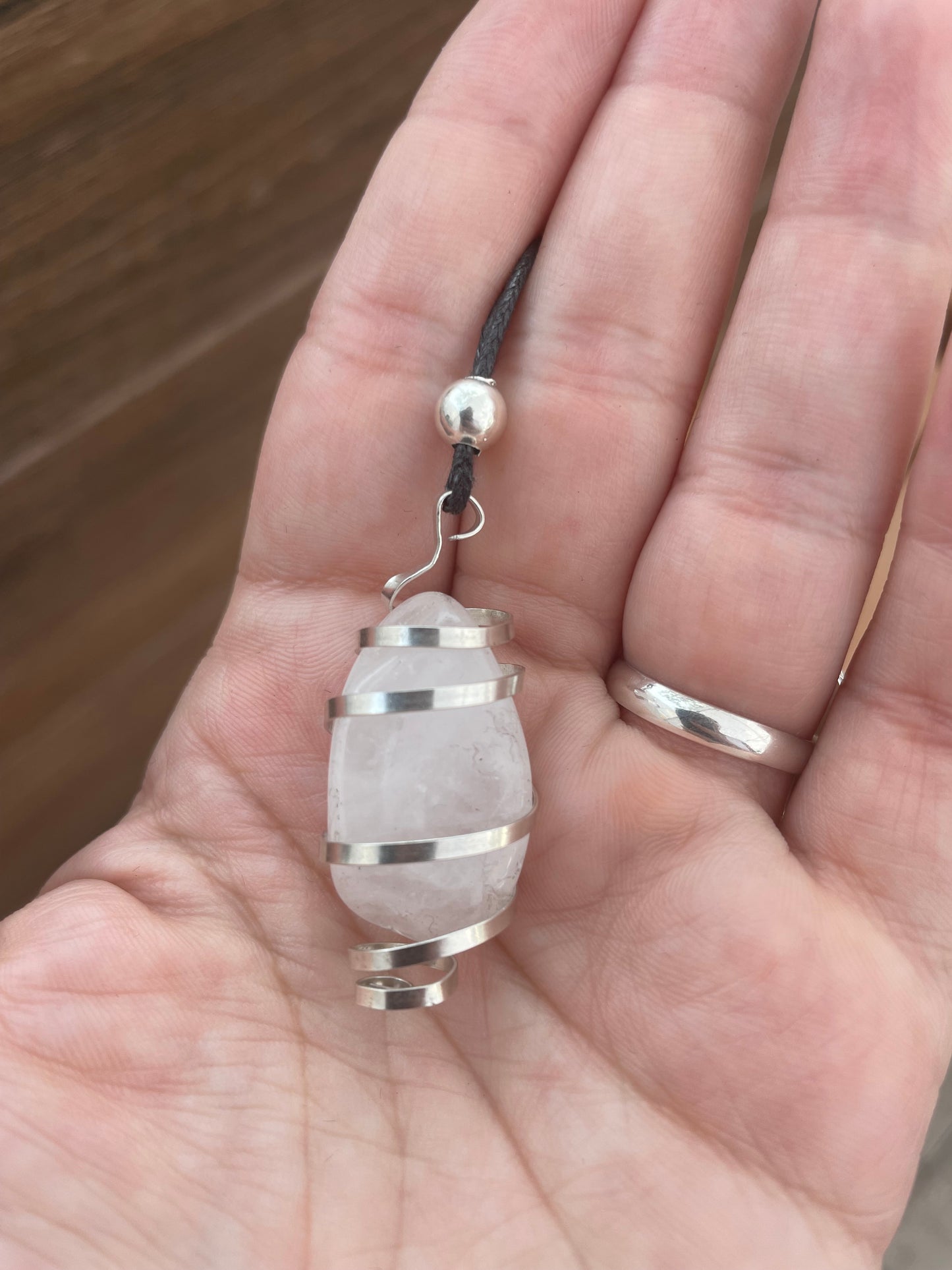 Silver Necklace with Master Quartz