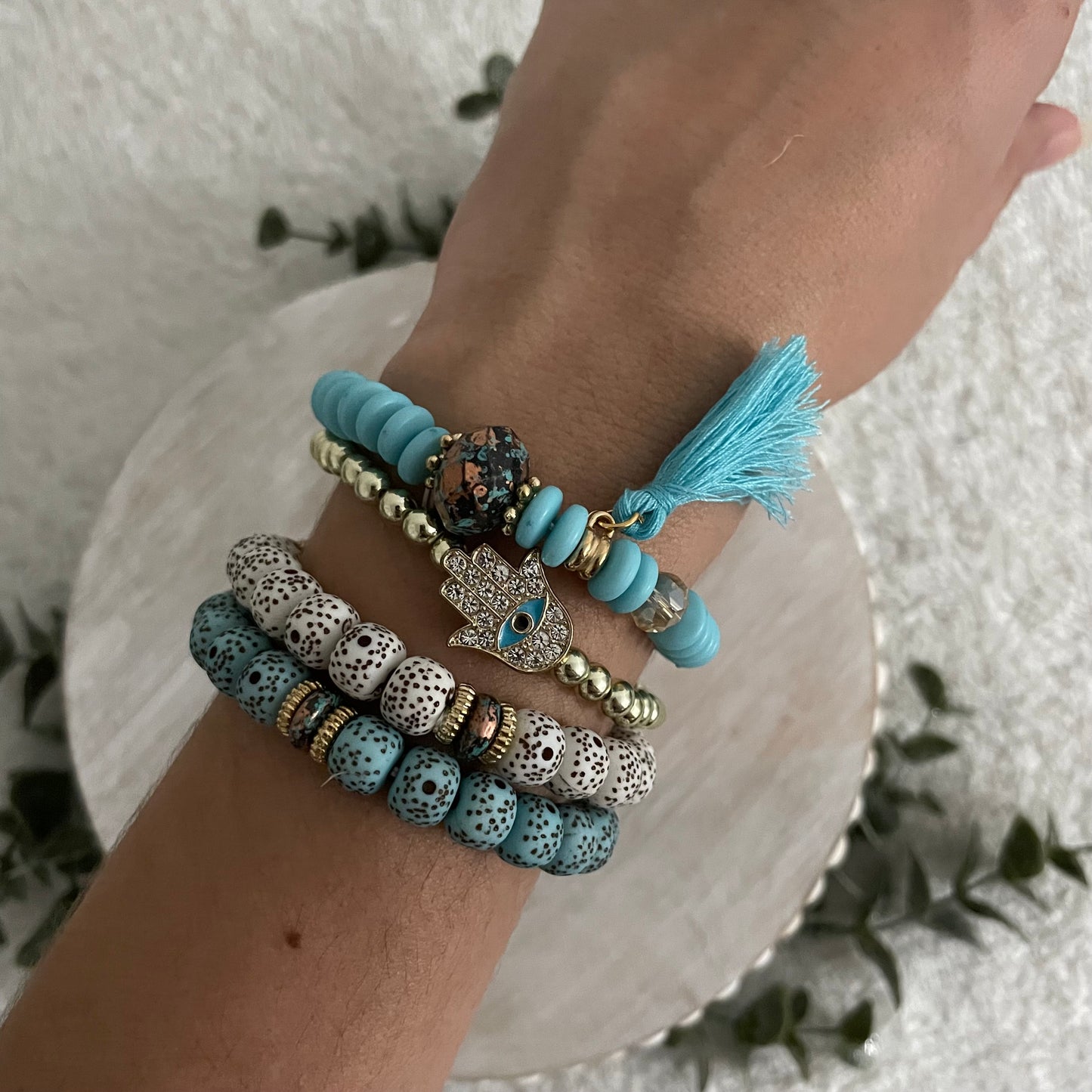 Blue Hippie bracelet