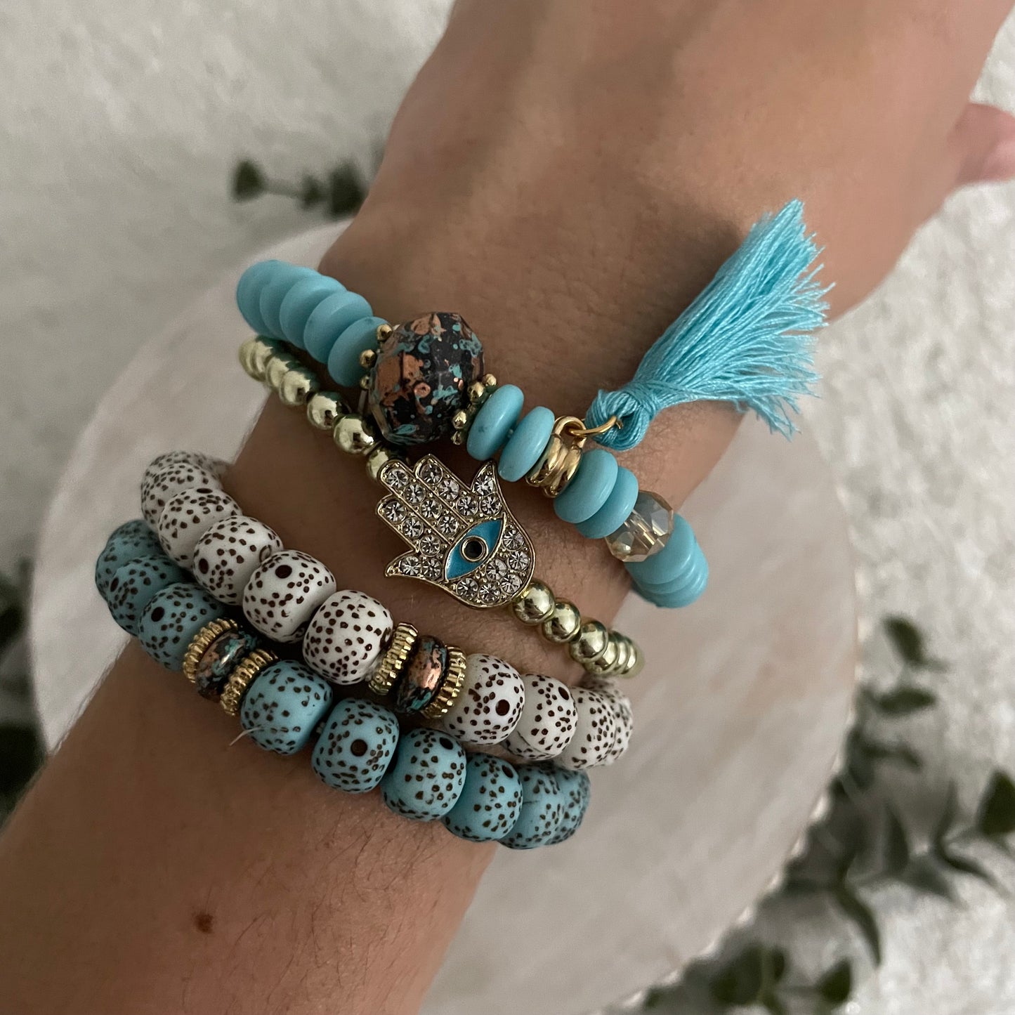 Blue Hippie bracelet