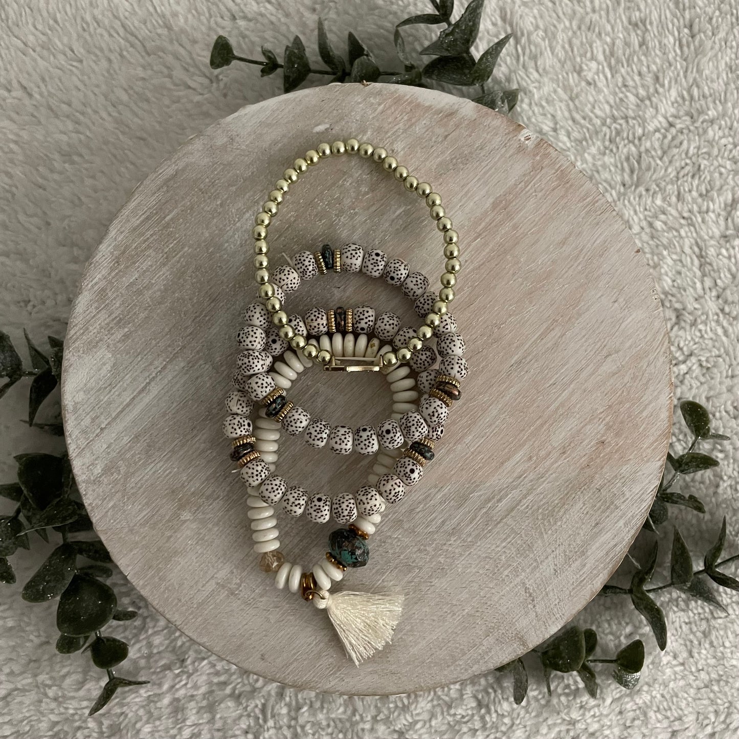 White Boho Bracelet