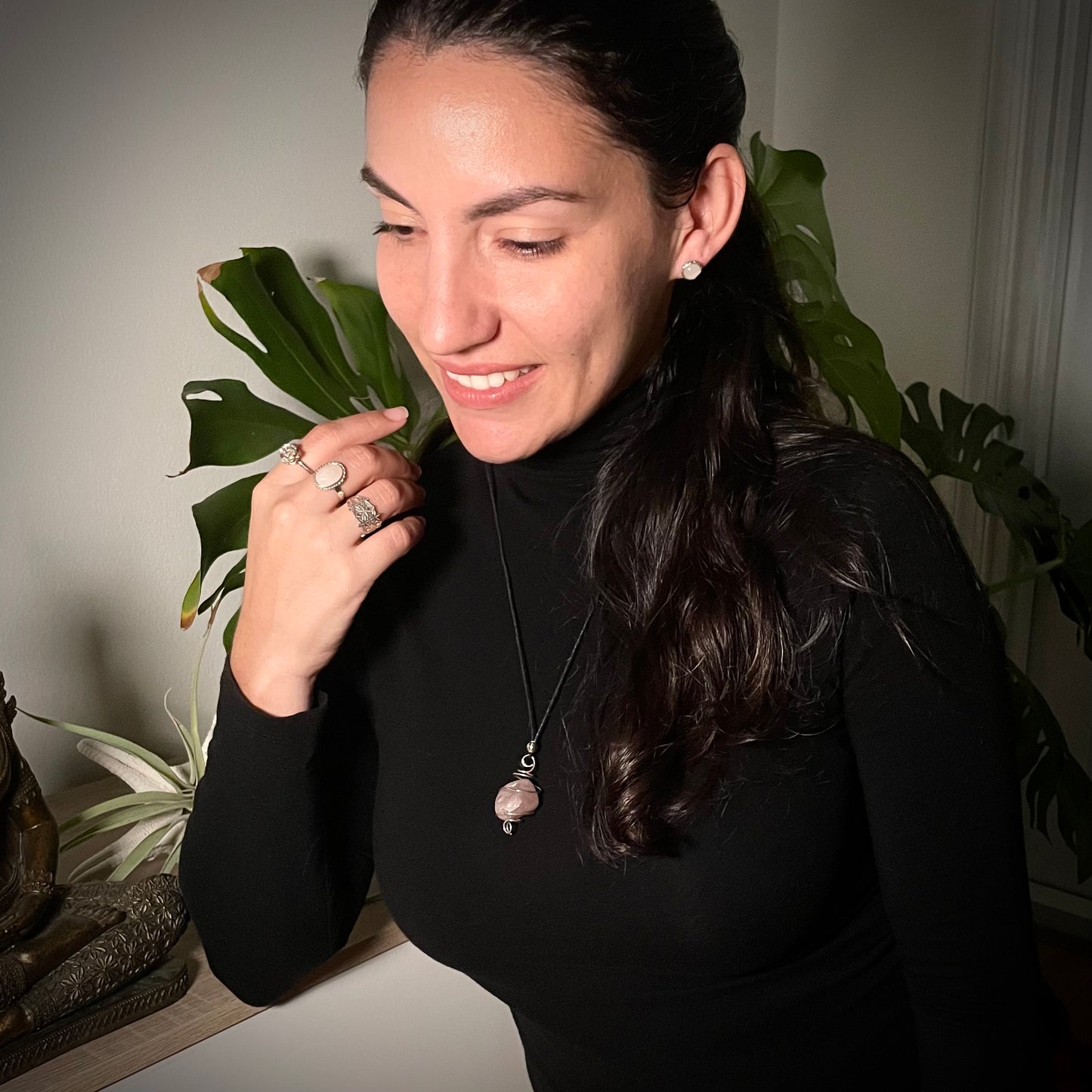 Silver 925 & Opalite - Artisanal Earrings