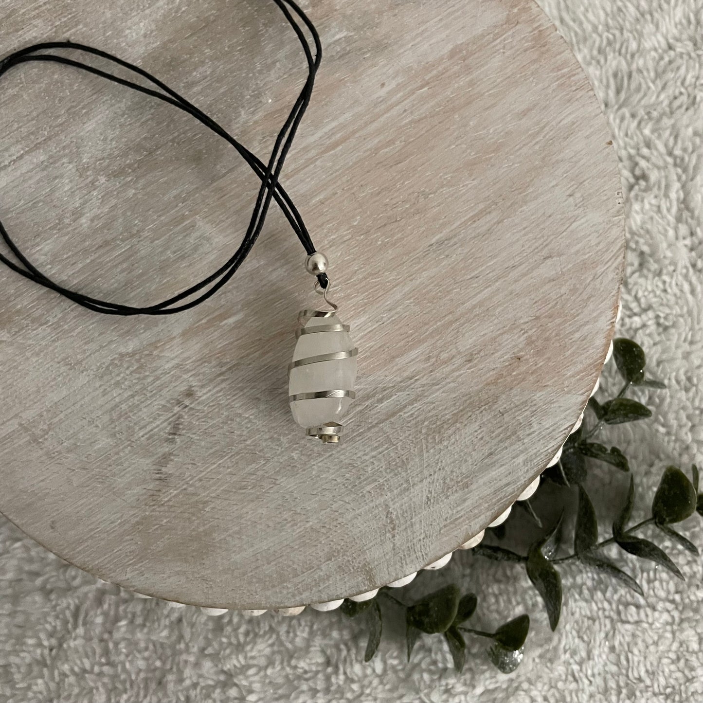Silver Necklace with Master Quartz