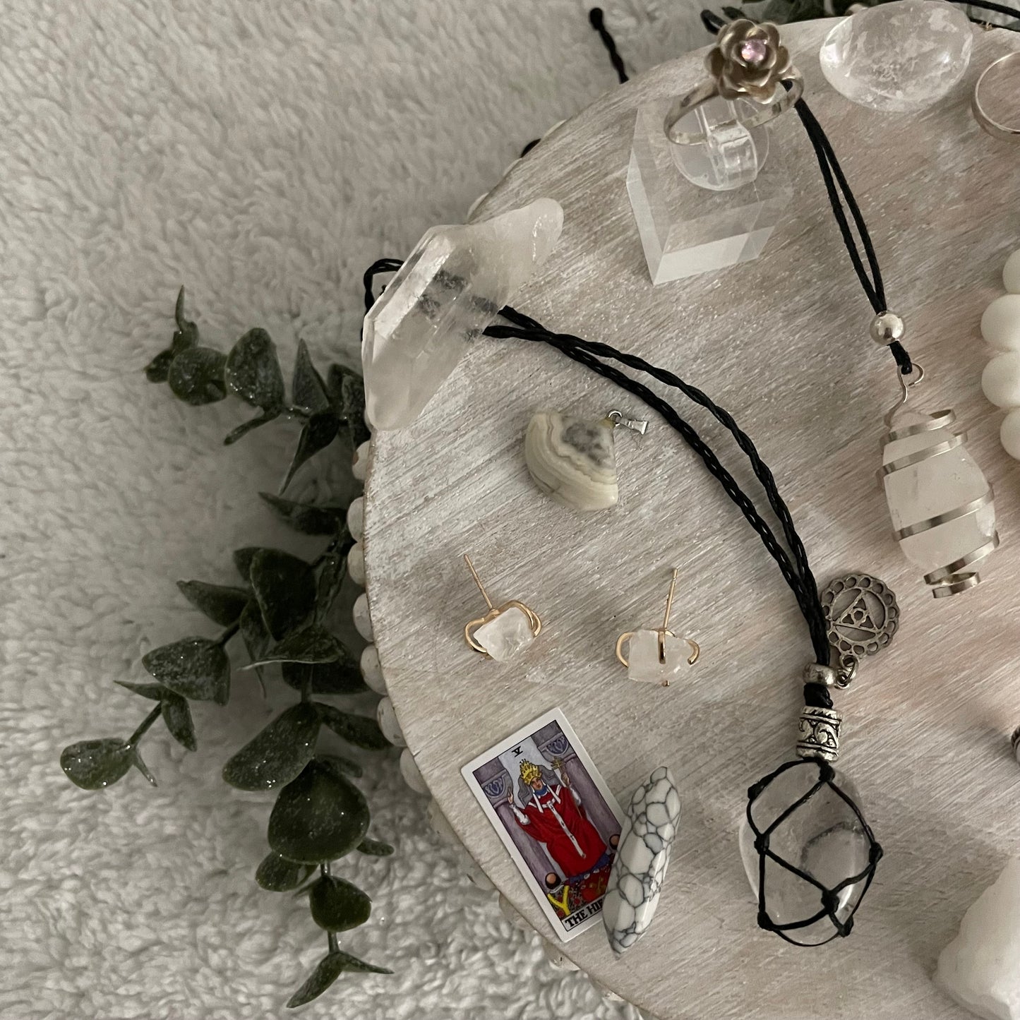 Crystal Quartz Adjustable Necklace