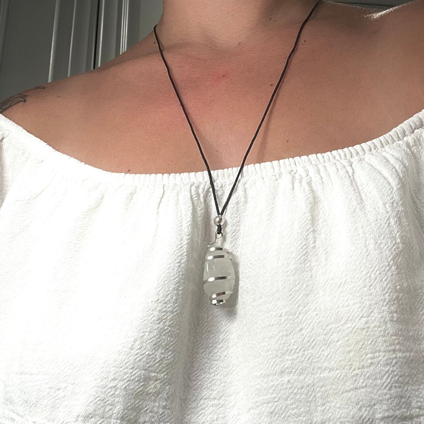 Silver Necklace with Master Quartz