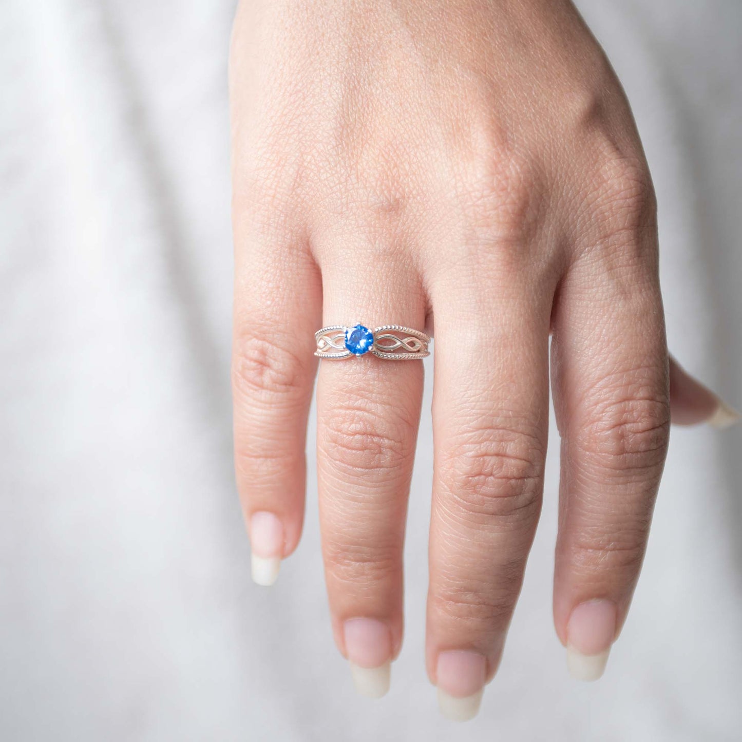 Blue- 925 Silver ring