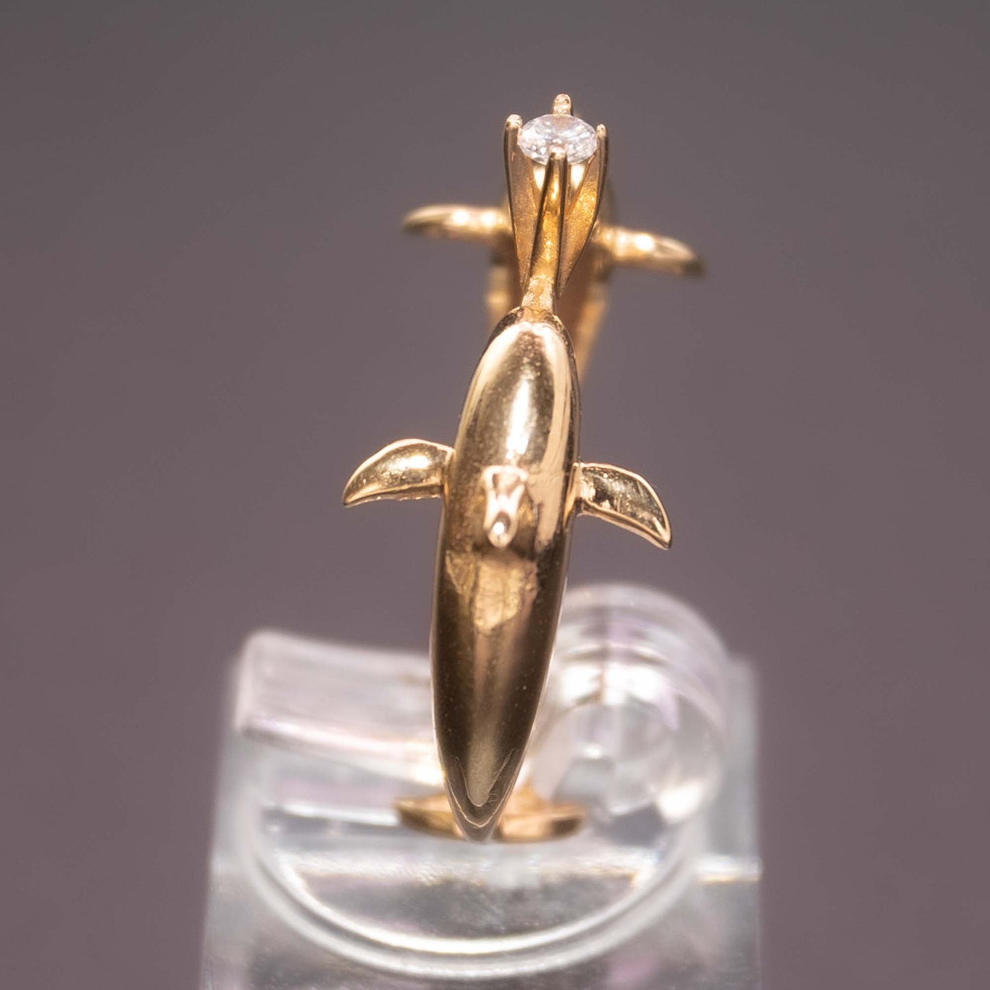 Dolphins - 14k gold ring
