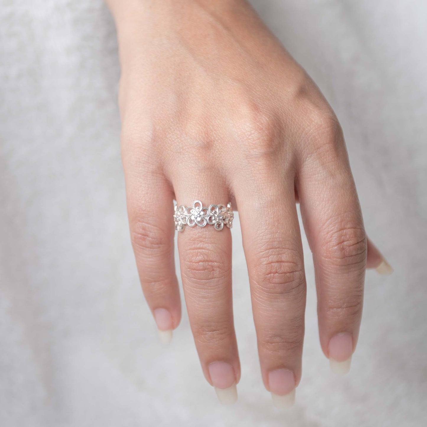 Flowers- 925 Silver ring