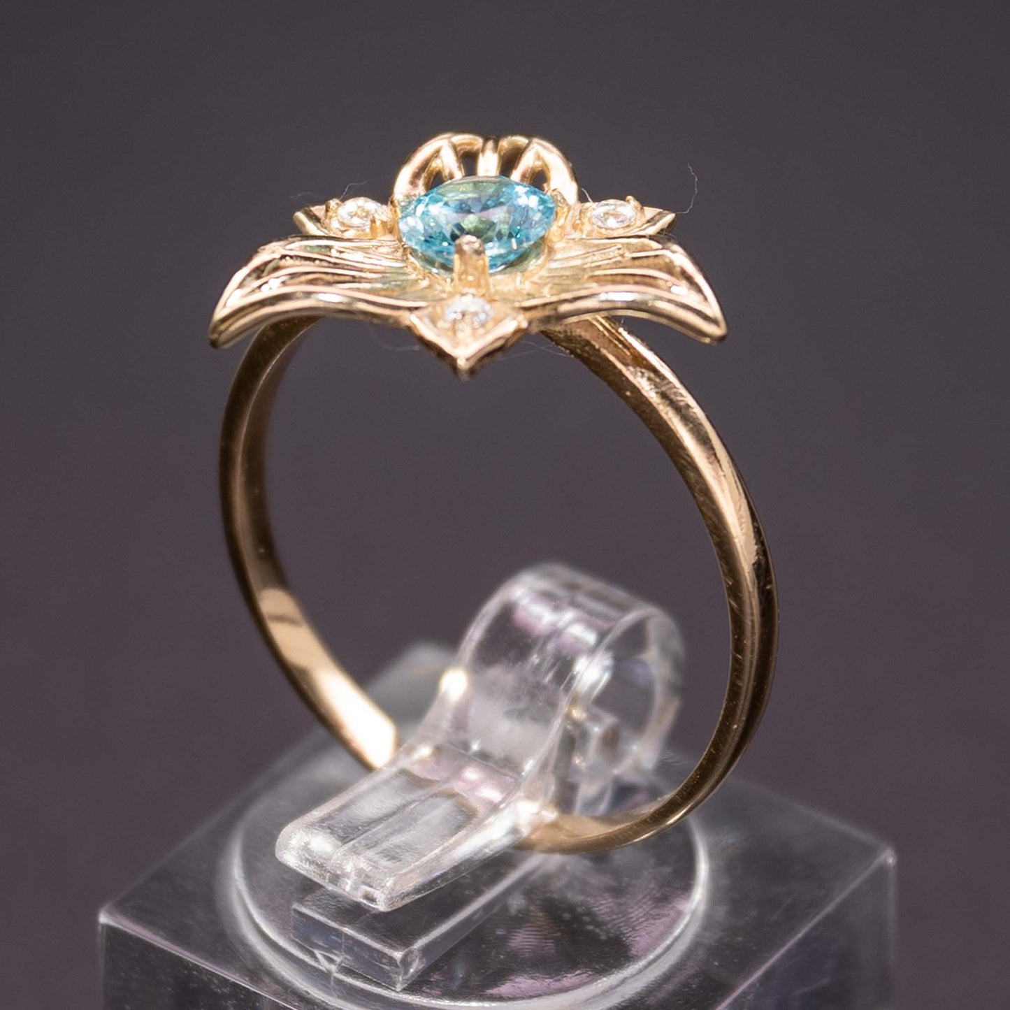 Blue dream - 14k gold ring
