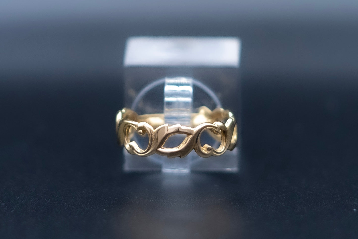 Wave-14k gold ring