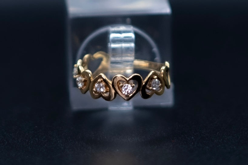 February-14k gold ring
