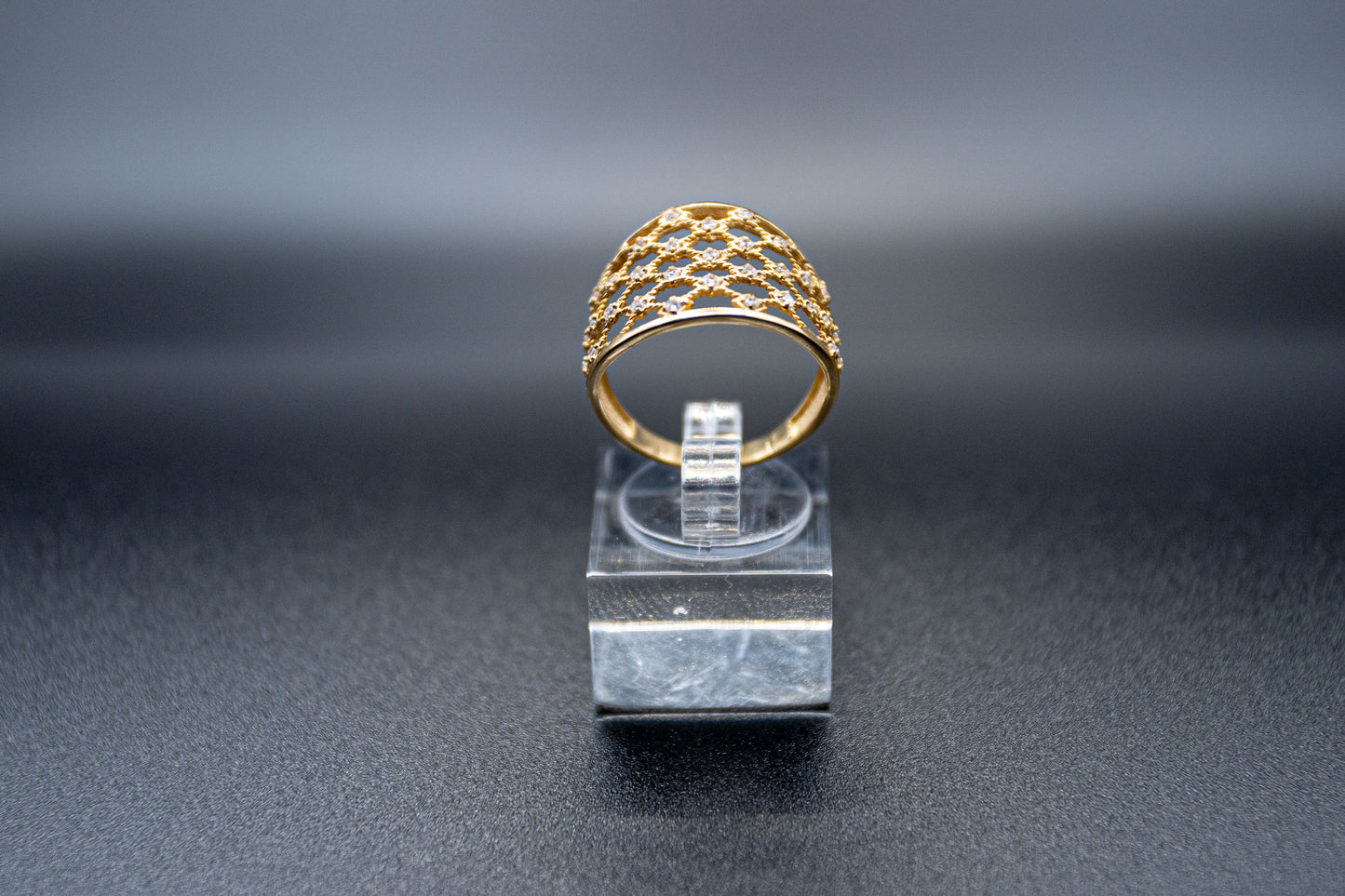 Matrix-14k gold ring