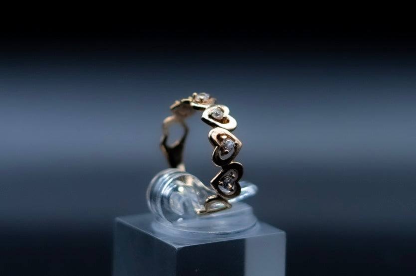 February-14k gold ring