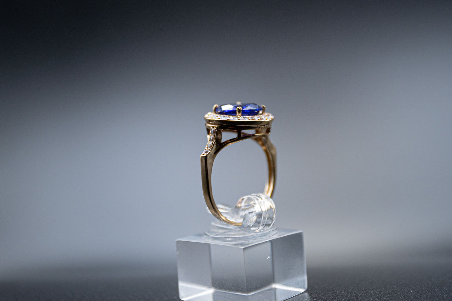 Colorful-14k gold ring