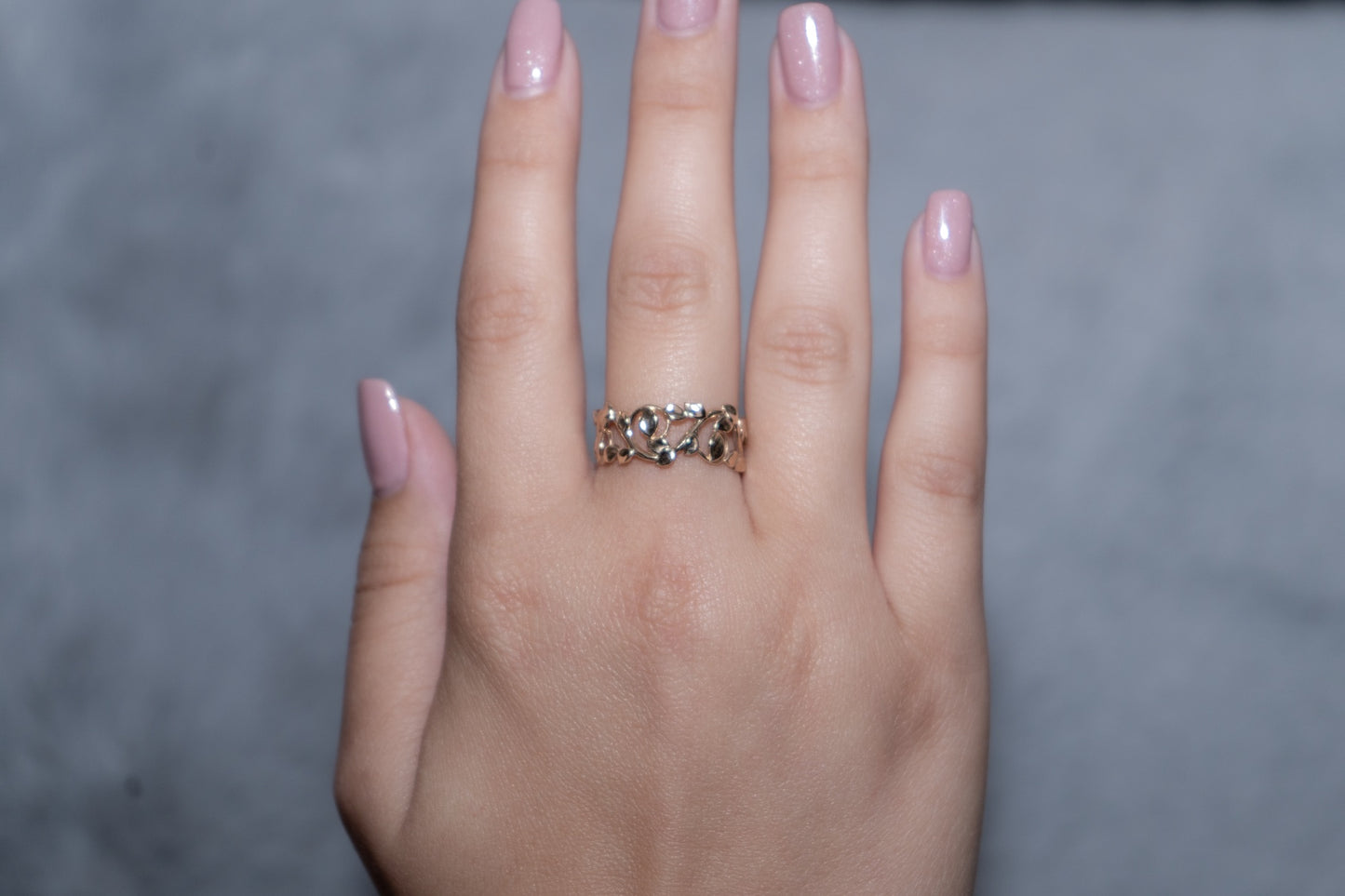 Fall-14k gold ring