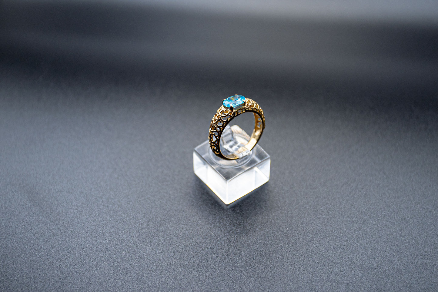 Turquesa-14k gold ring