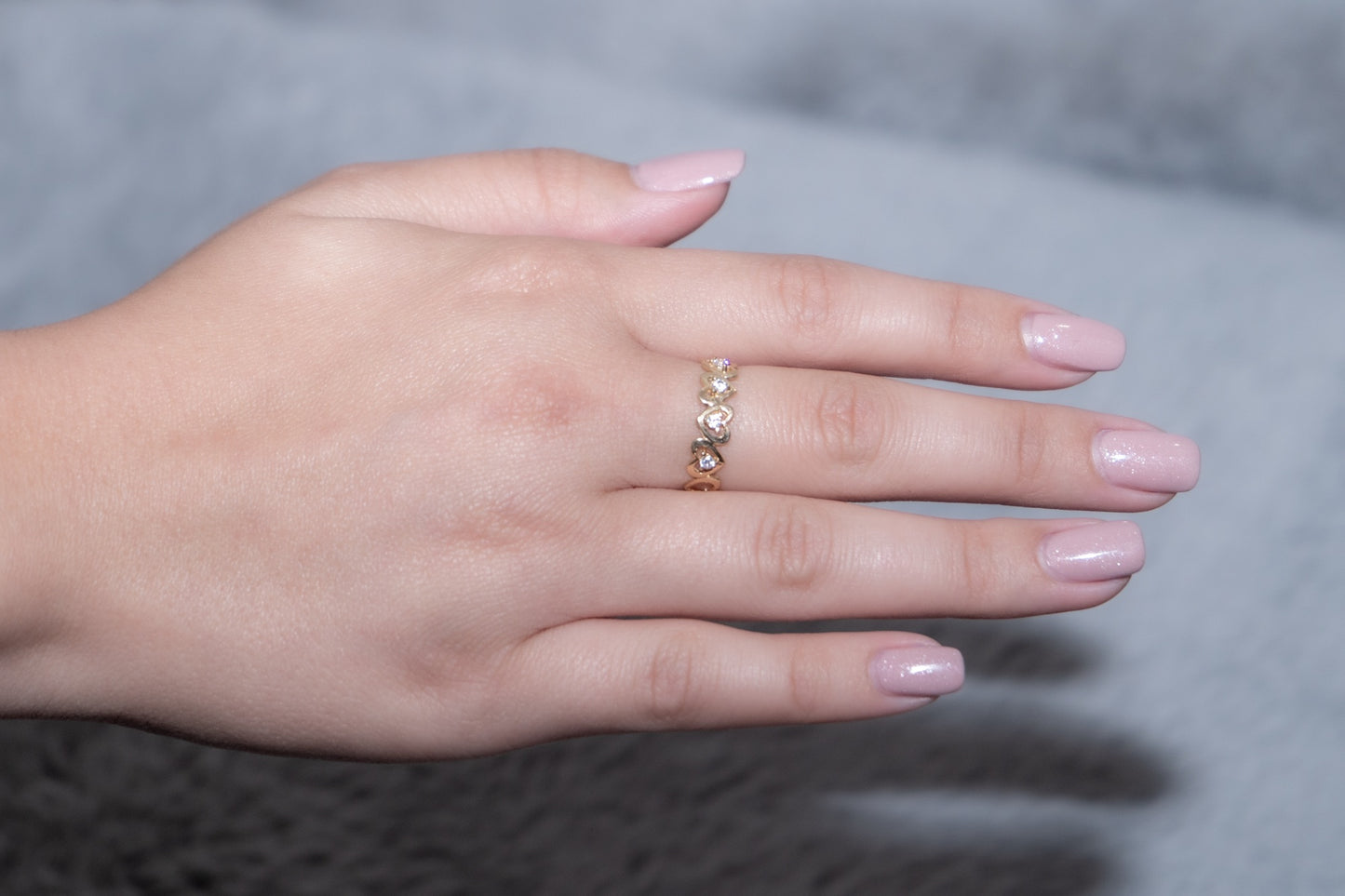 February-14k gold ring