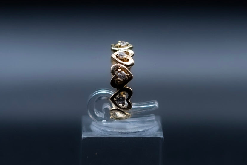 February-14k gold ring