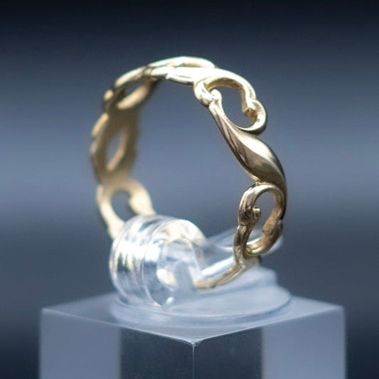 Wave-14k gold ring