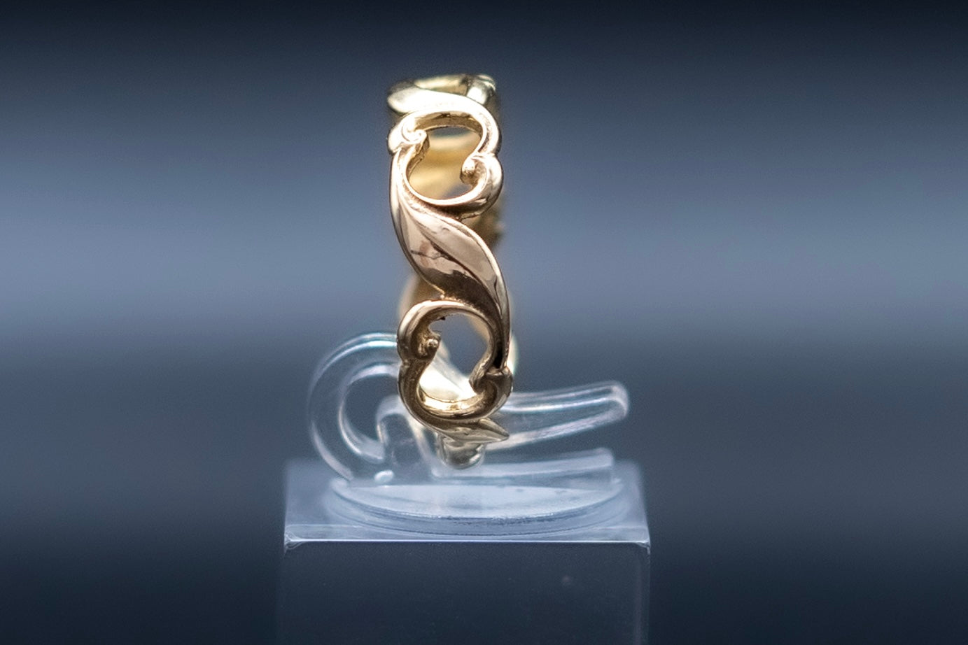 Wave-14k gold ring