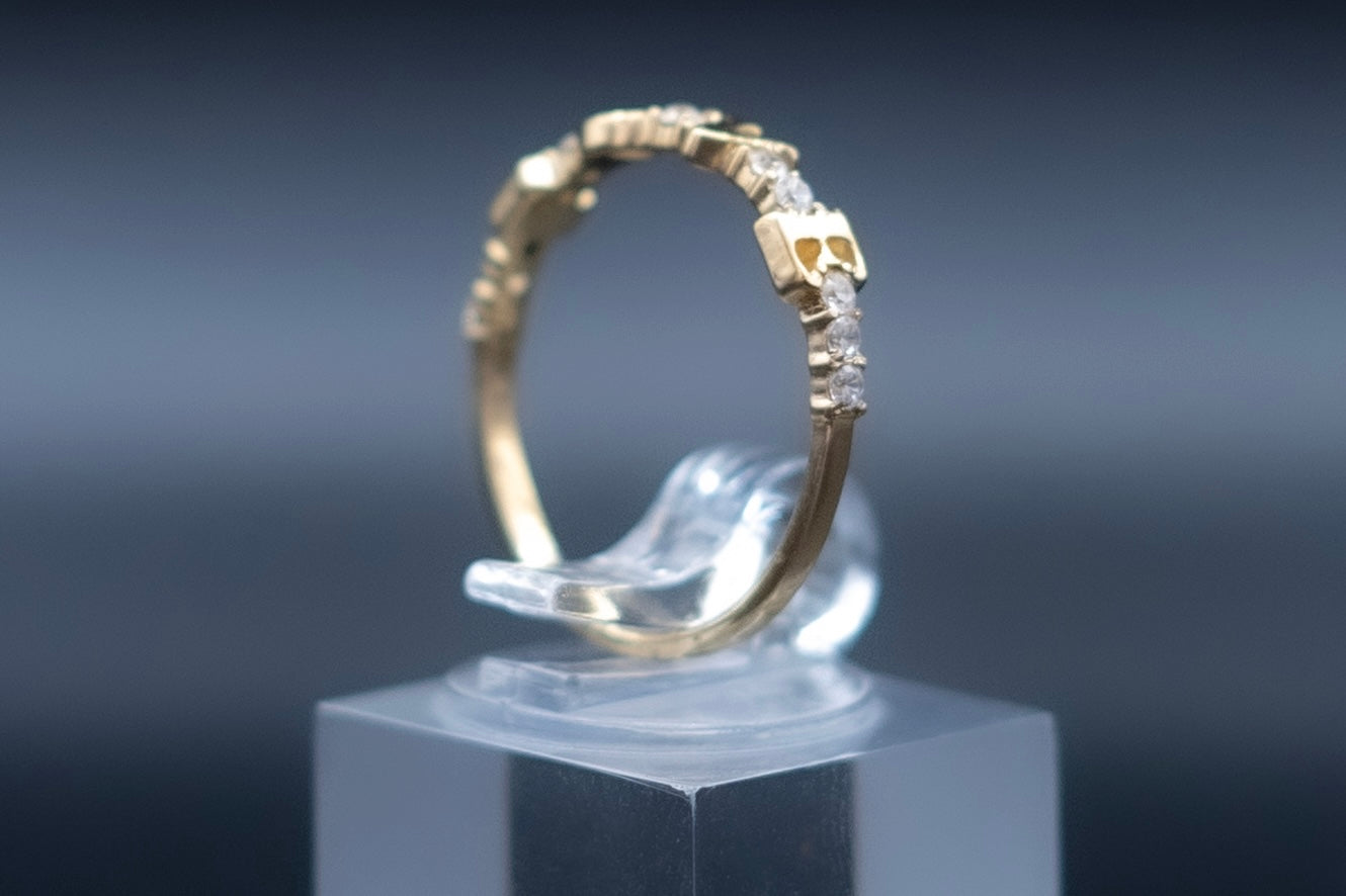 White love-14k gold ring