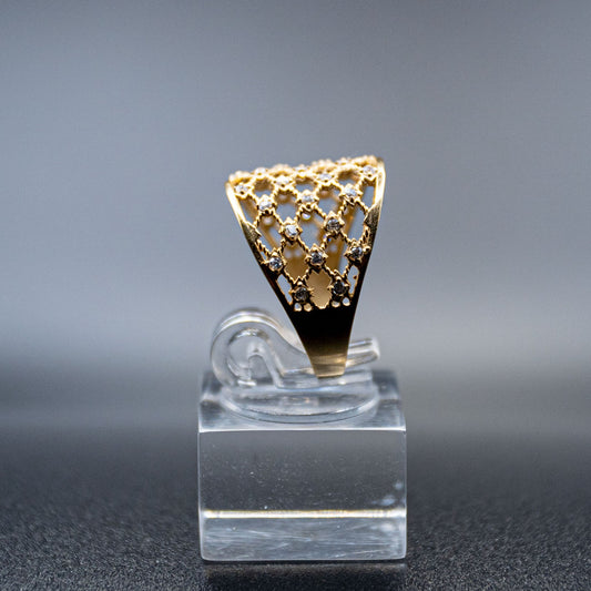 Matrix-14k gold ring