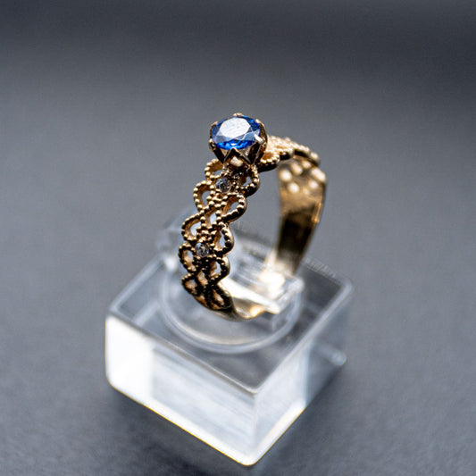 Sky-14k gold ring