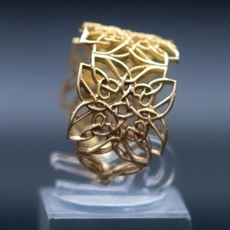 Flowers-14k gold ring