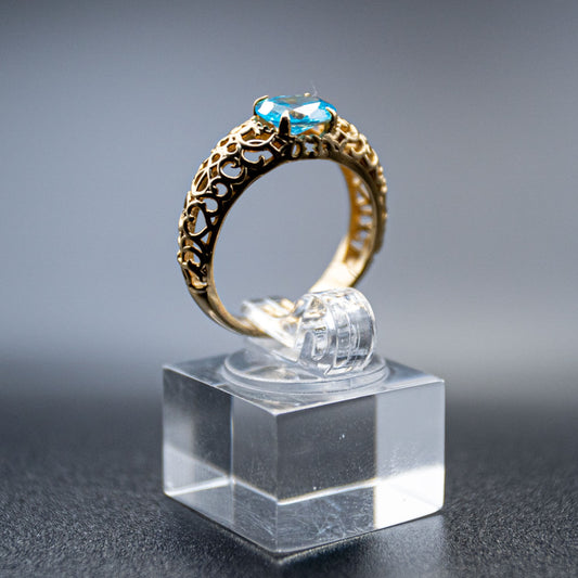 Turquesa-14k gold ring